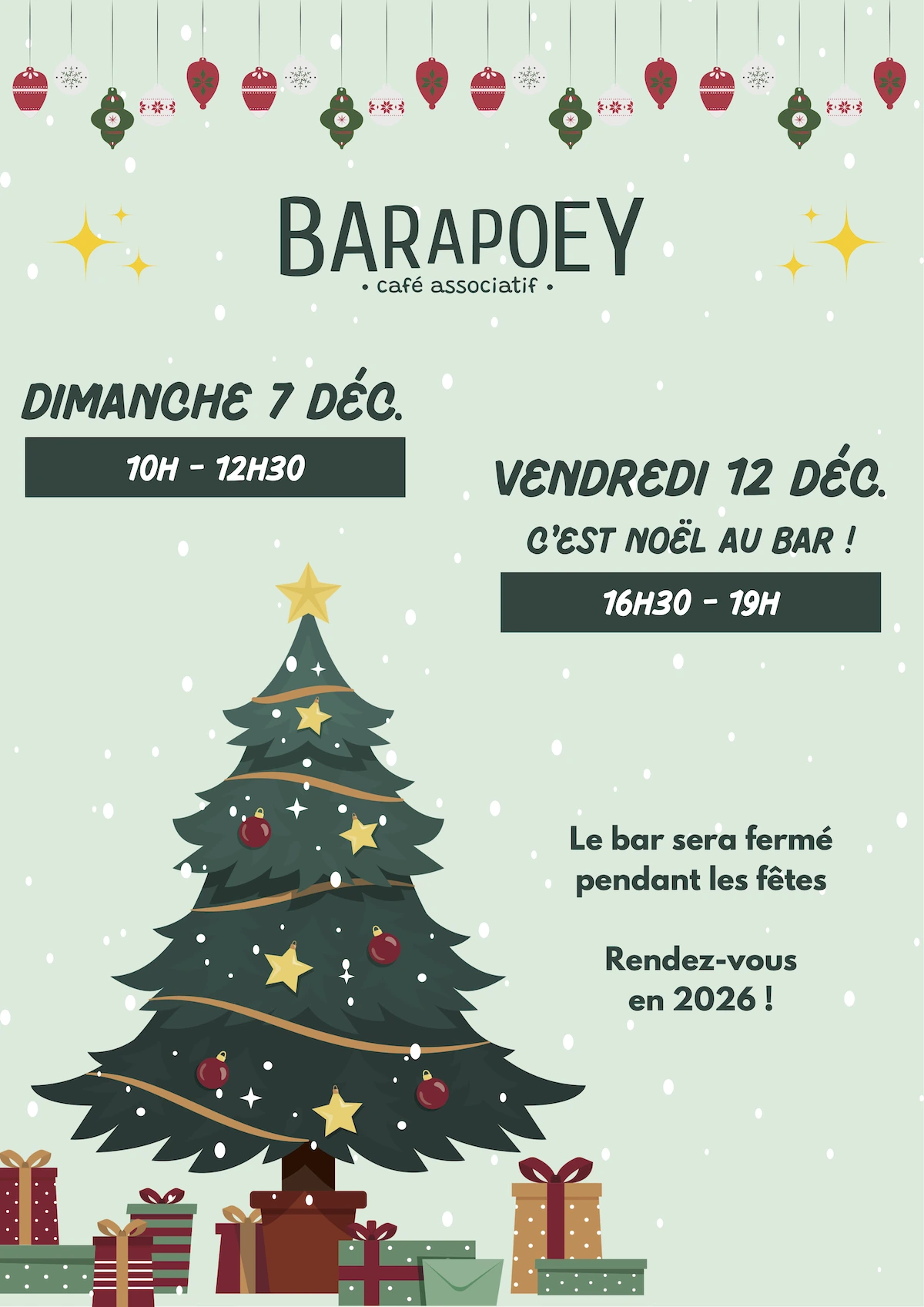 Programme décembre 2025