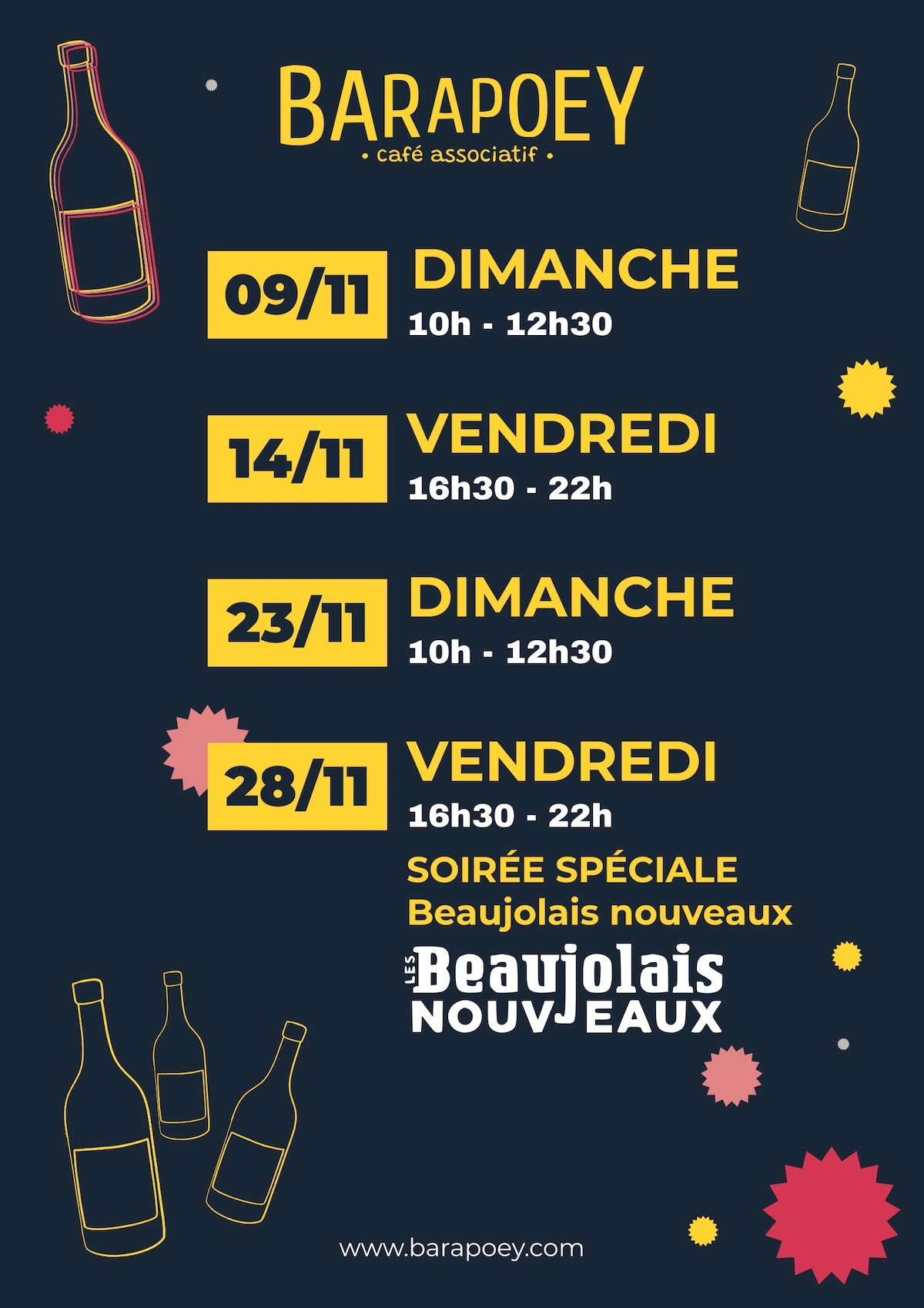 Programme novembre 2025